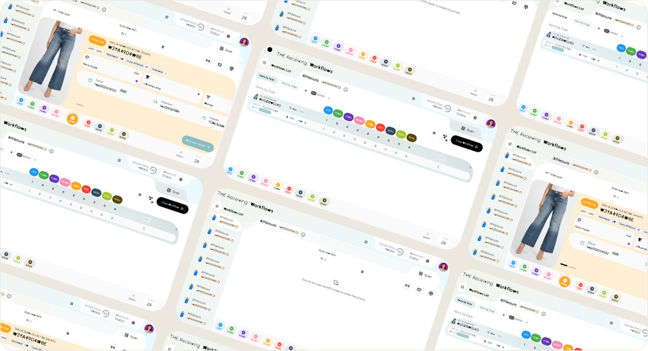 Bringing digital workflows into a physical environment screens